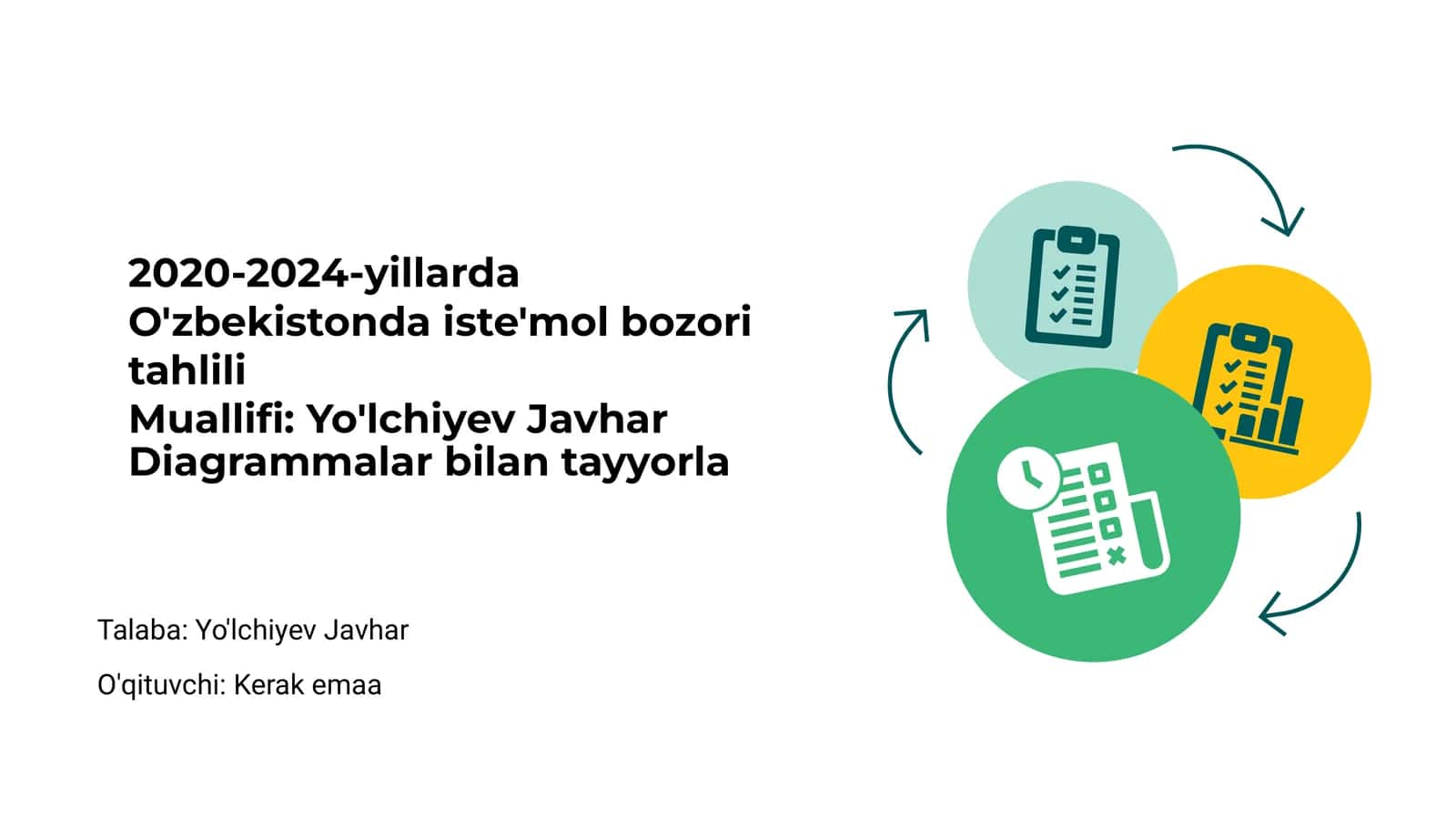 2020-2024-yillarda O'zbekistonda iste'mol bozori tahlili