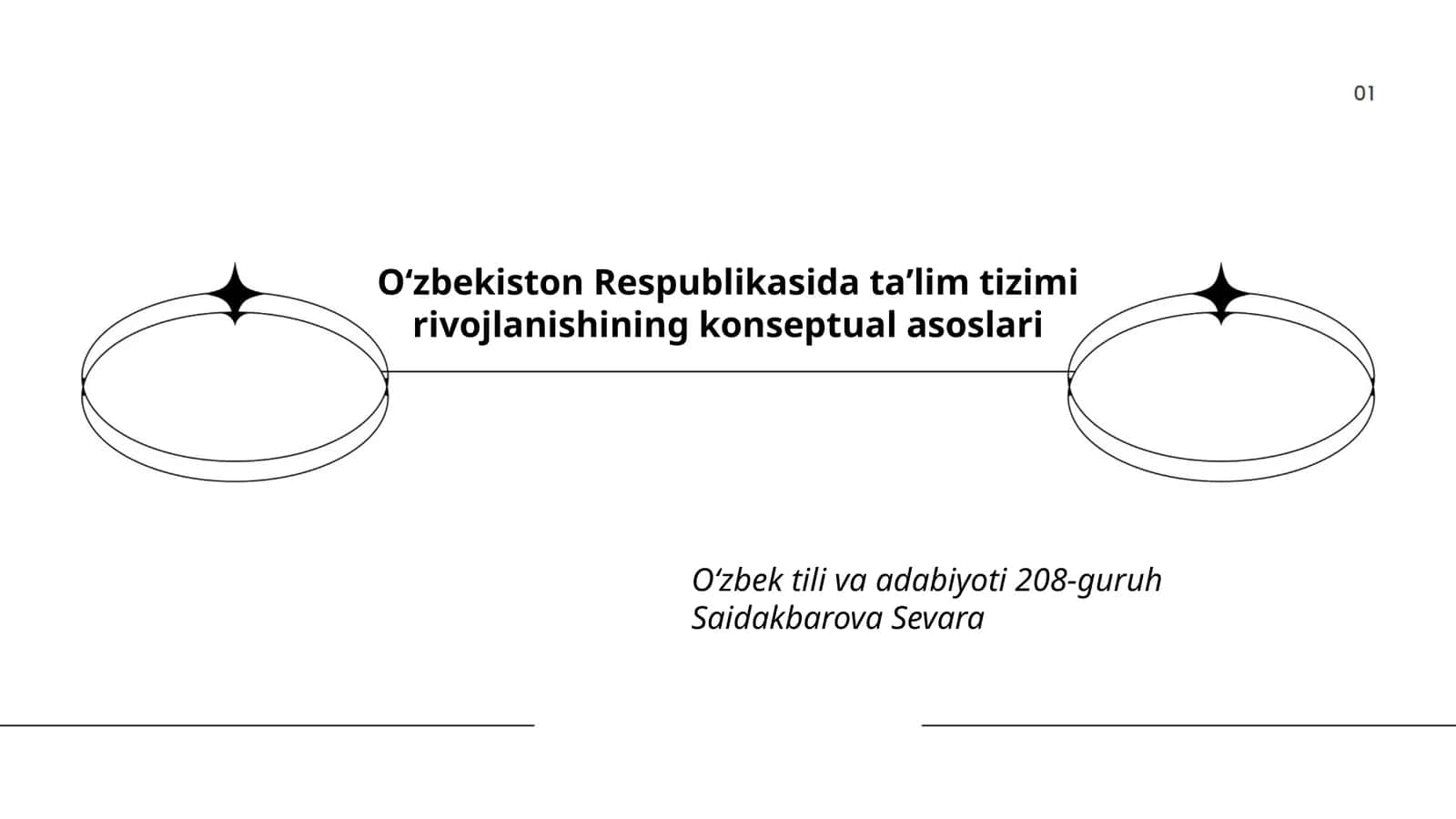 Oʻzbekiston Respublikasida taʼlim tizimi rivojlanishining konseptual asoslari