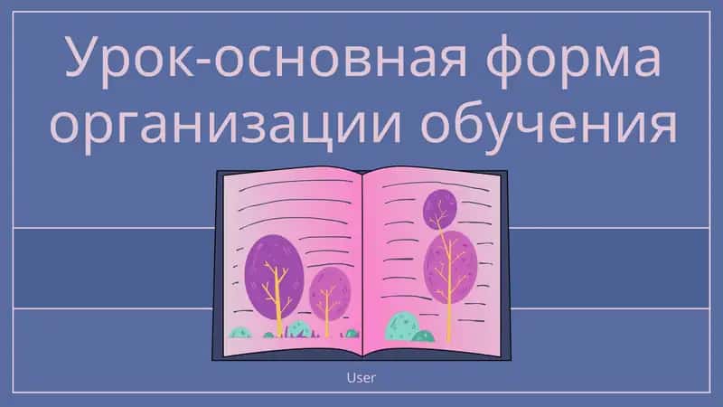 Определение урока как основной формы обучения