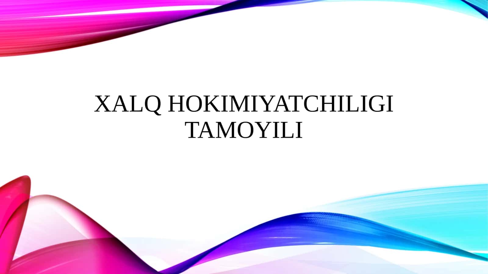 Xalq hokimiyatchiligi tamoyili