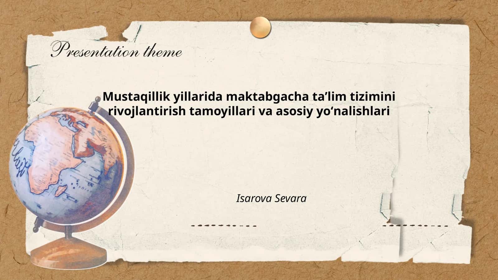 Mustaqillik yillarida maktabgacha taʼlim tizimini rivojlantirish tamoyillari va asosiy yoʻnalishlari