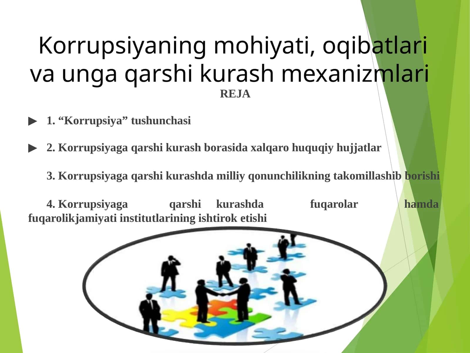 Korrupsiyaning mohiyati, oqibatlari va unga qarshi kurash mexanizmlari