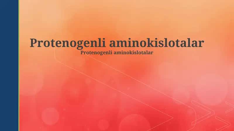 Proteinogenli aminokislotalar