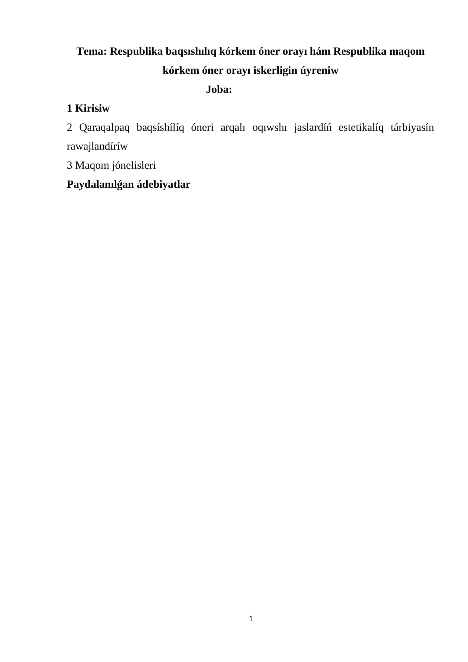 Respublika baqsıshılıq kórkem óner orayı hám Respublika maqom kórkem óner orayı iskerligin úyreniw