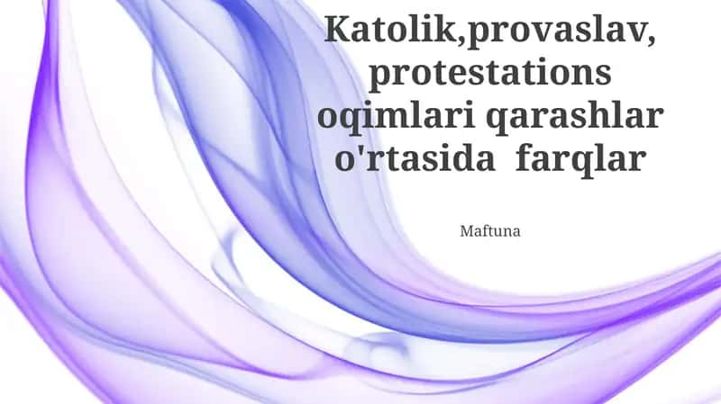 Protestantlar Muqaddas Kitobga individual talqinni urg'u beradilar