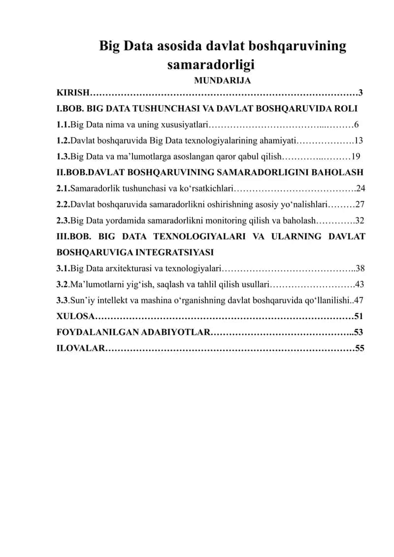 Davlat boshqaruvining samaradorligi