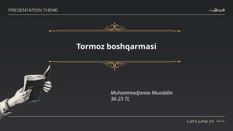 Tormoz boshqarmasi