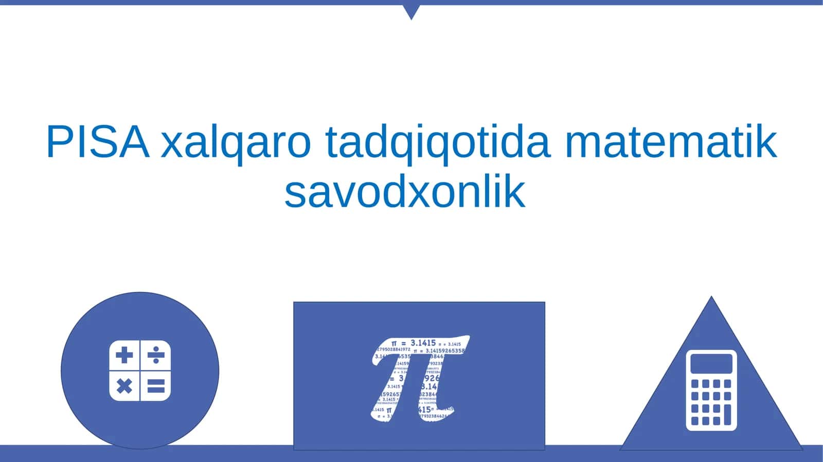 PISA Xalqaro tadqiqotida matematik savodxonlik