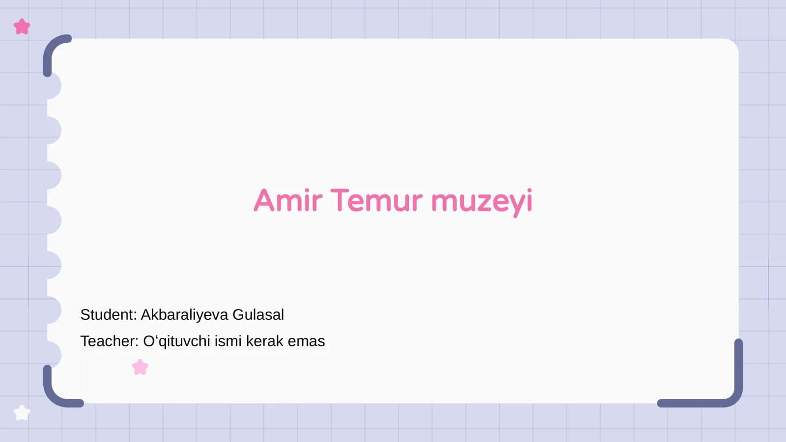 Amir Temur muzeyi
