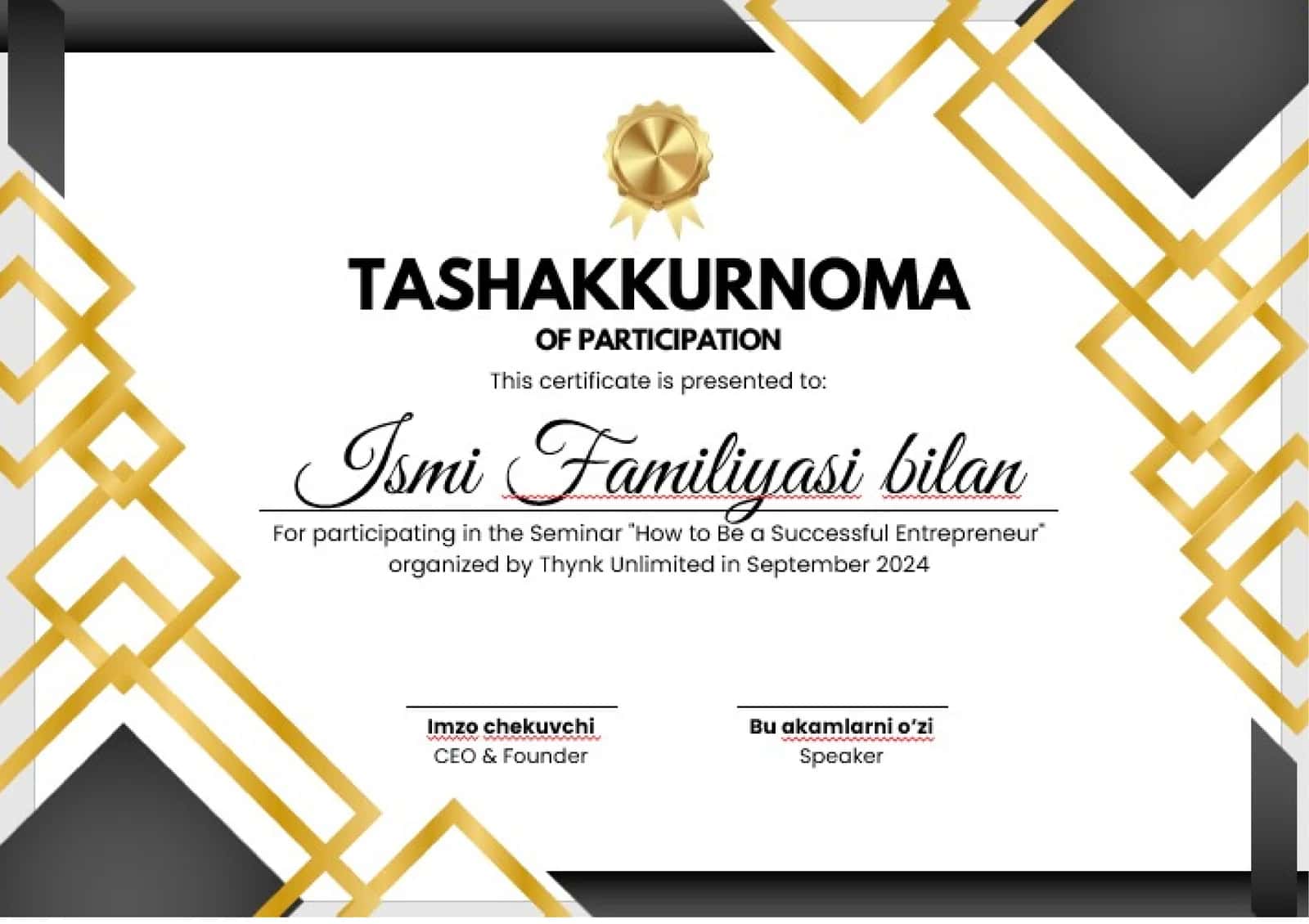 Tashakkurnoma