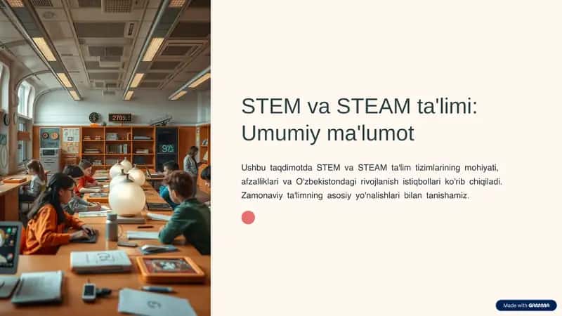 STEM va STEAM ta'limi