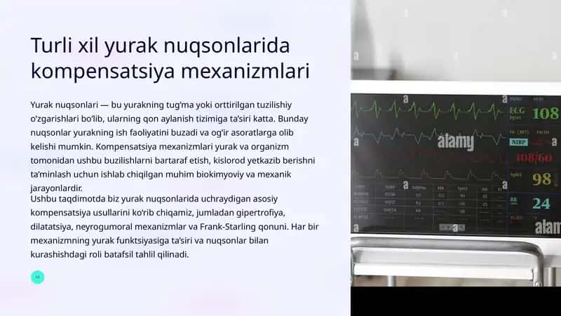 Yurak nuqsonlari va ularning kompensatsiya mexanizmlari