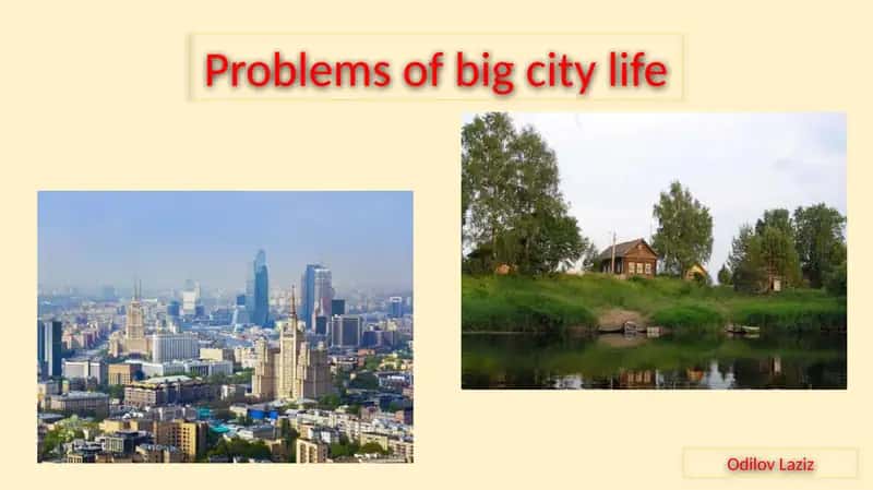 Problems of big city life