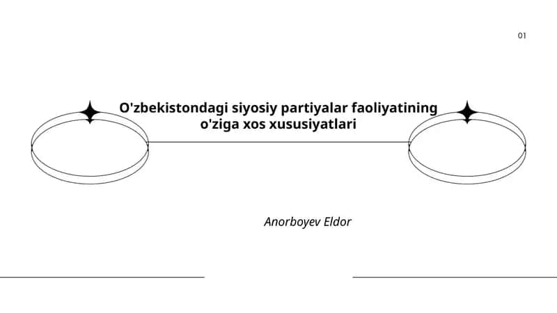 O'zbekistondagi siyosiy partiyalar faoliyatining o'ziga xos xususiyatlari