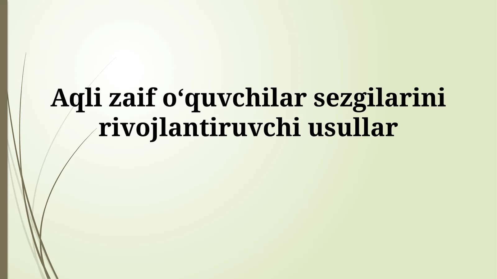 Musiqa terapiyasi orqali sezgi organlarini rivojlantirish