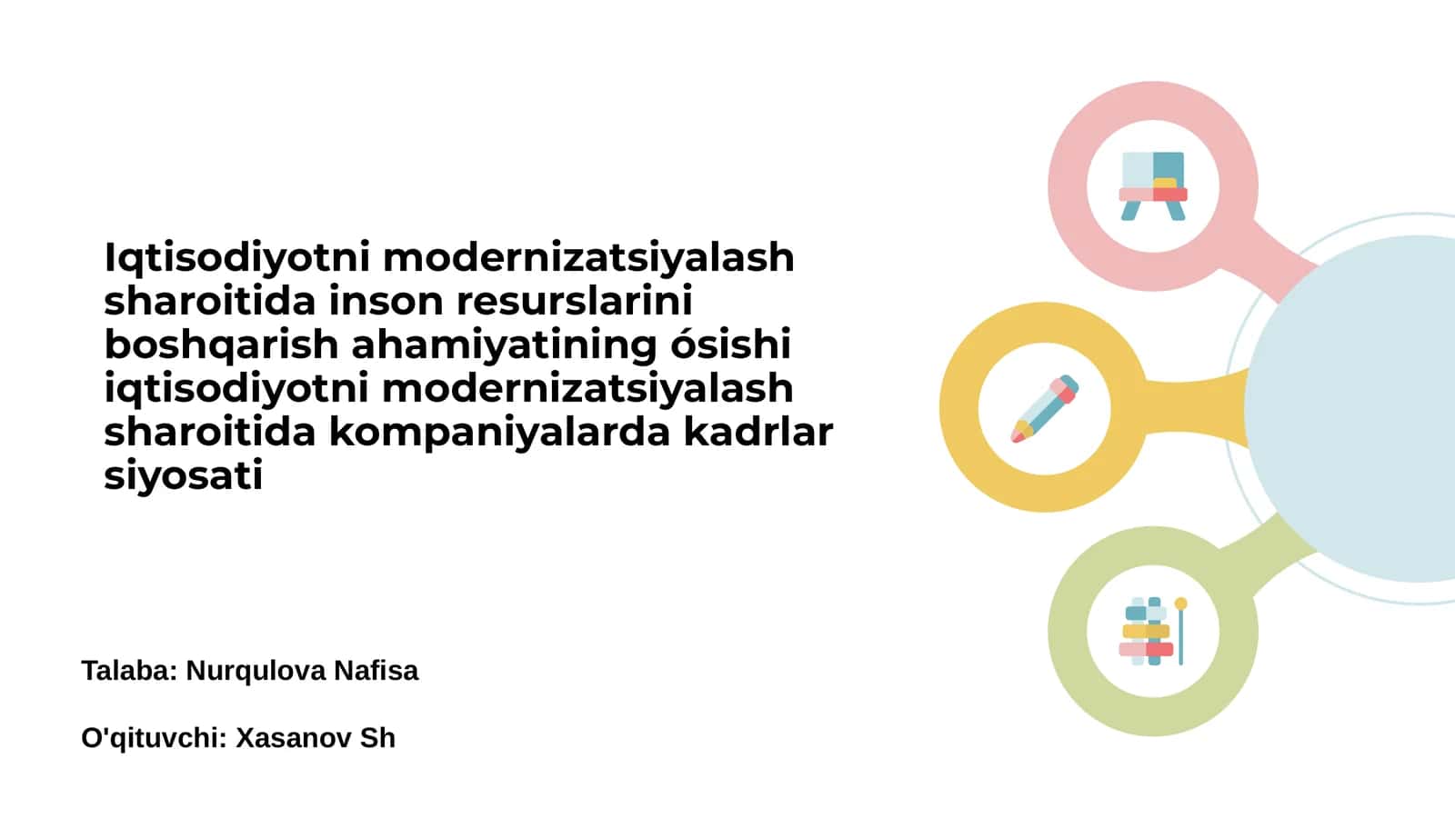 Kadrlar siyosati va kompaniyalarda kadrlarni boshqarish