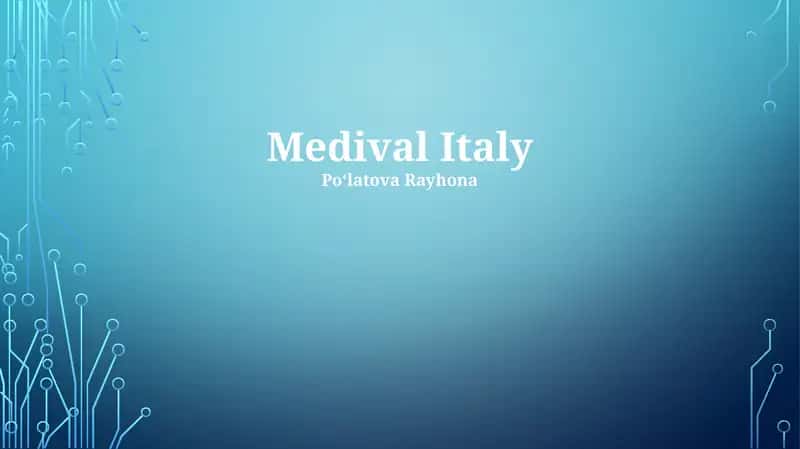 Medival Italy