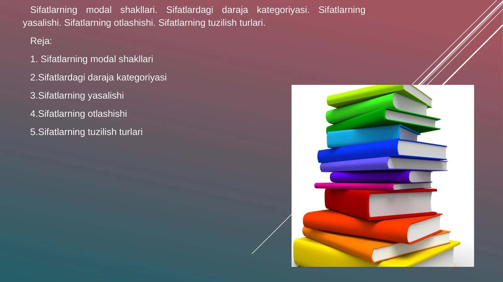 Sifatlarning modal shakllari