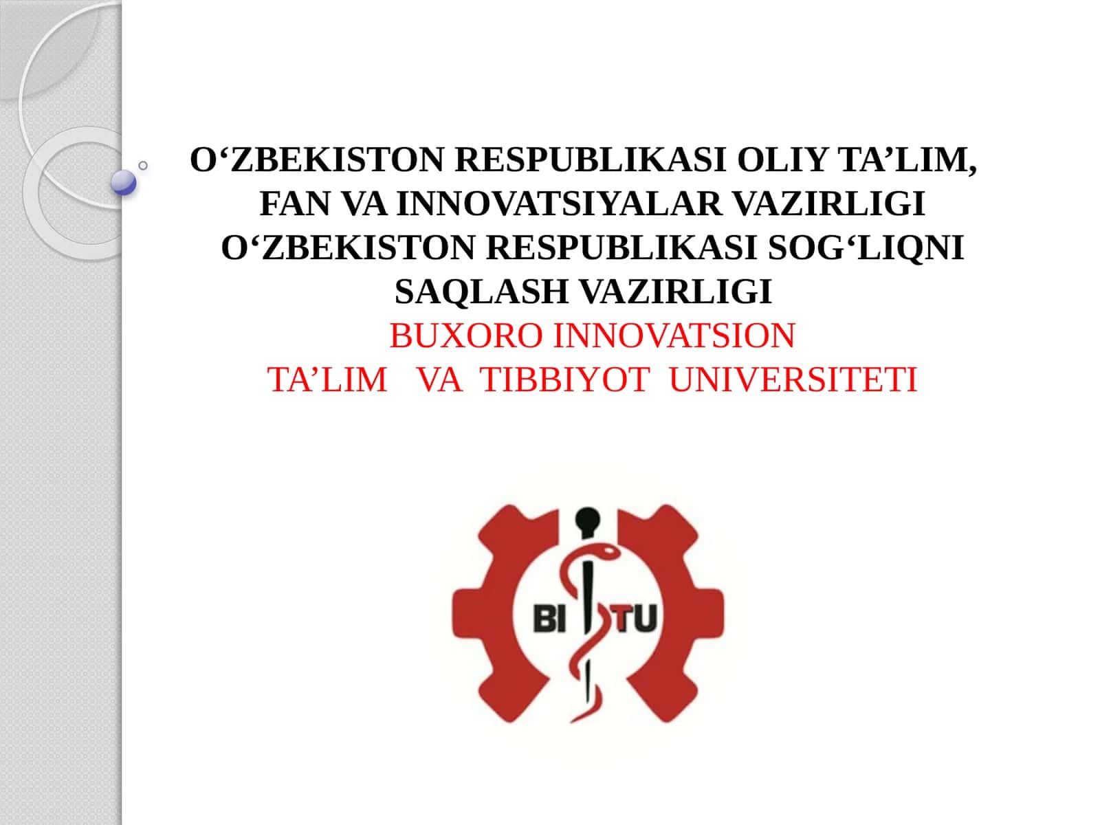 Boshvabo’yinpatologiyasi.Og'izbo'shlig'i,yuqorinafasyo'llari,quloq,bo'yinvaso'lakbezlarikasalliklari