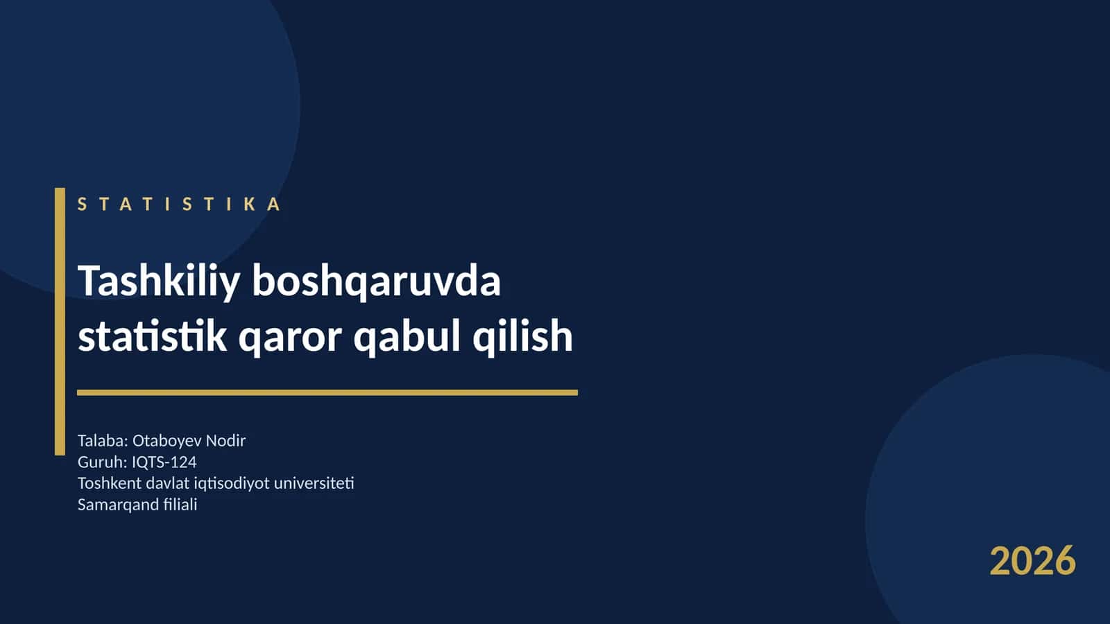 STATISTIKA