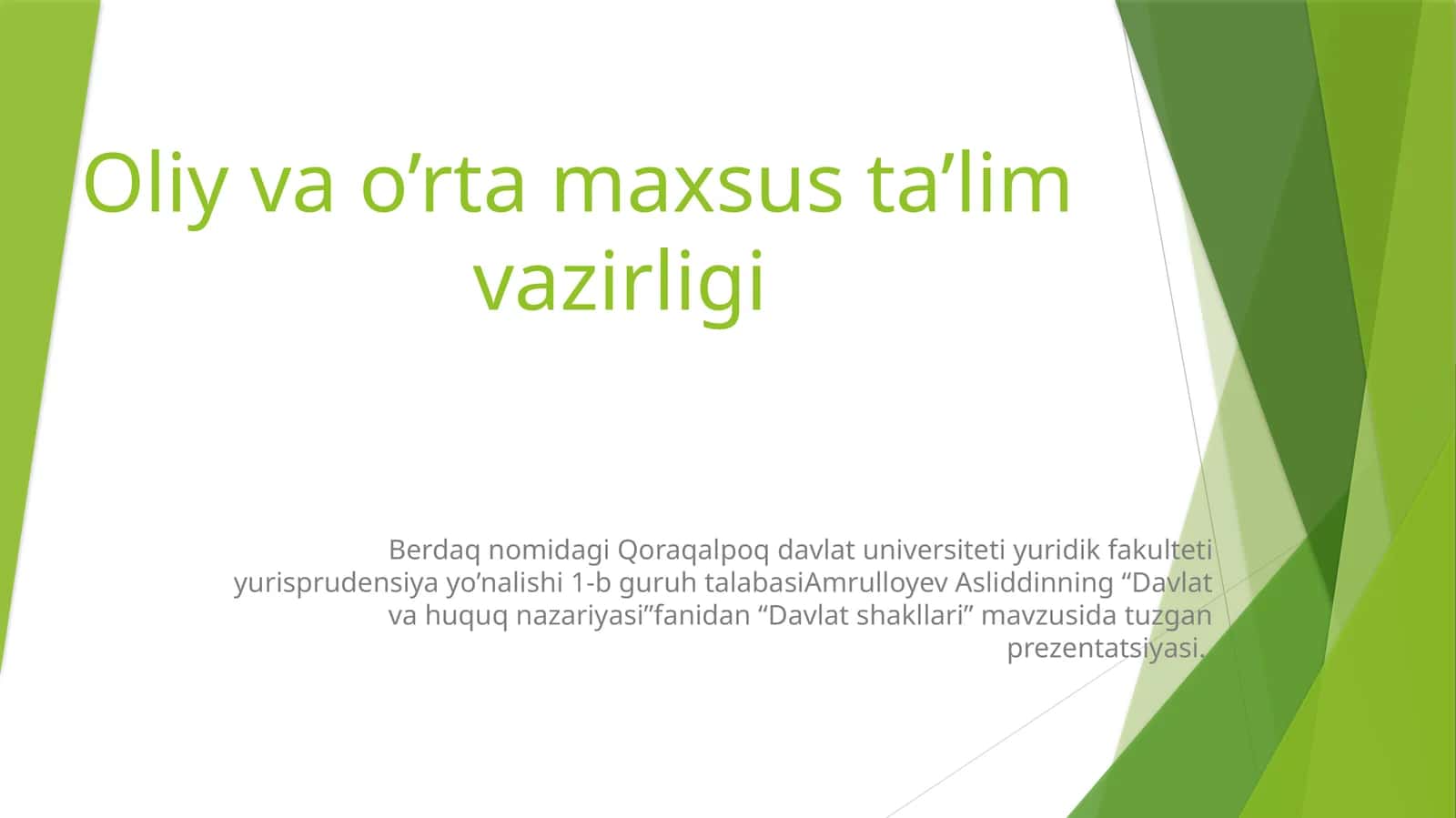 Davlatshakllari