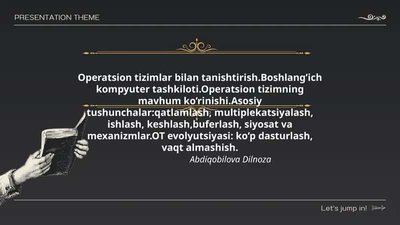 Operatsion tizimlar bilan tanishtirish