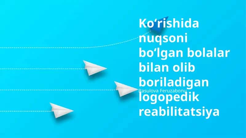 Ko'rish qobiliyati buzilgan bolalar uchun samarali nutq terapiyasi usullari