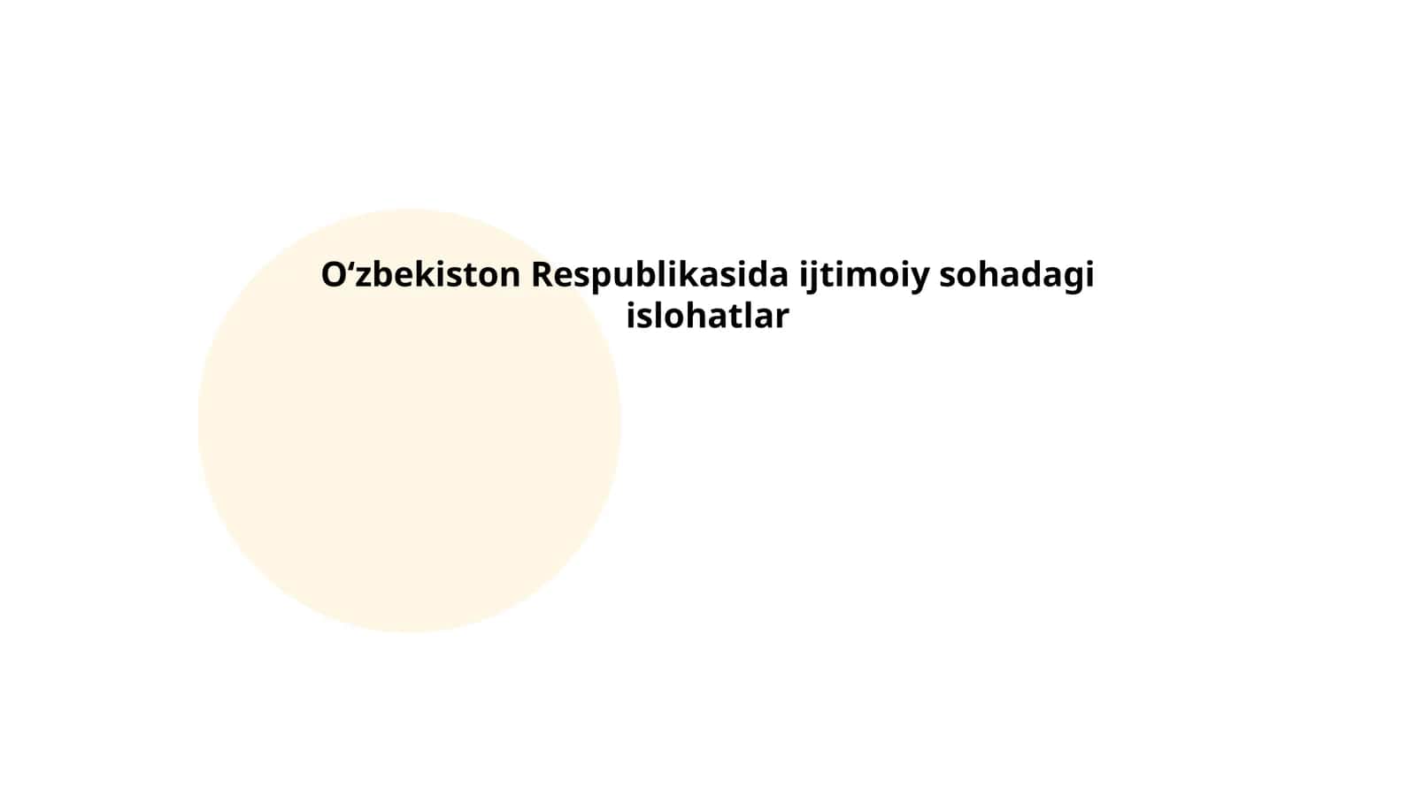 Ta'lim tizimining islohoti