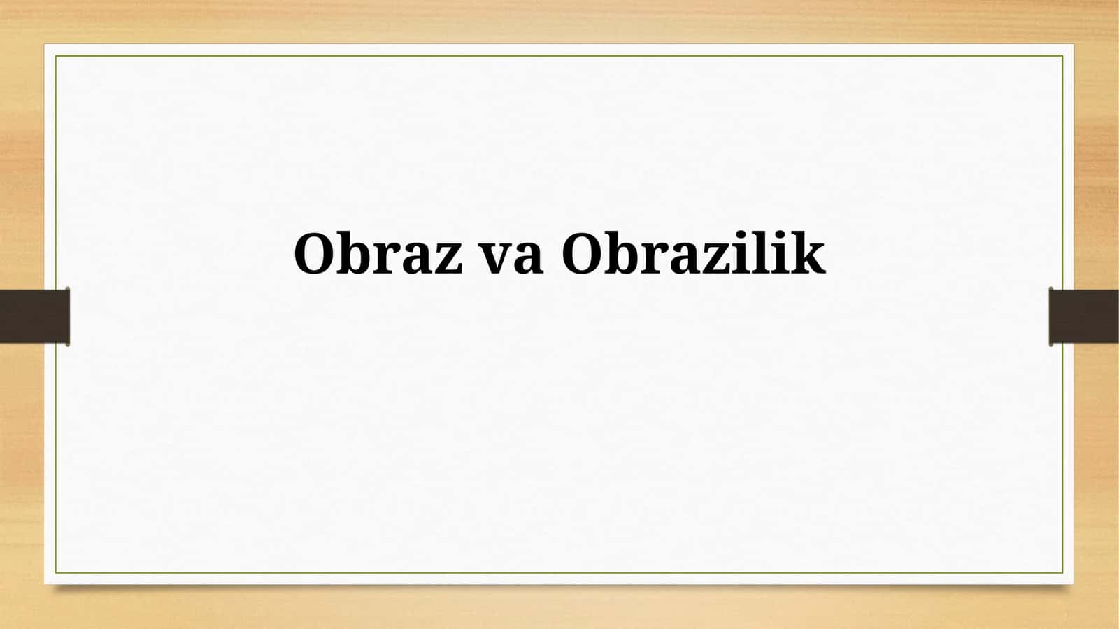 ObrazvaObrazilik