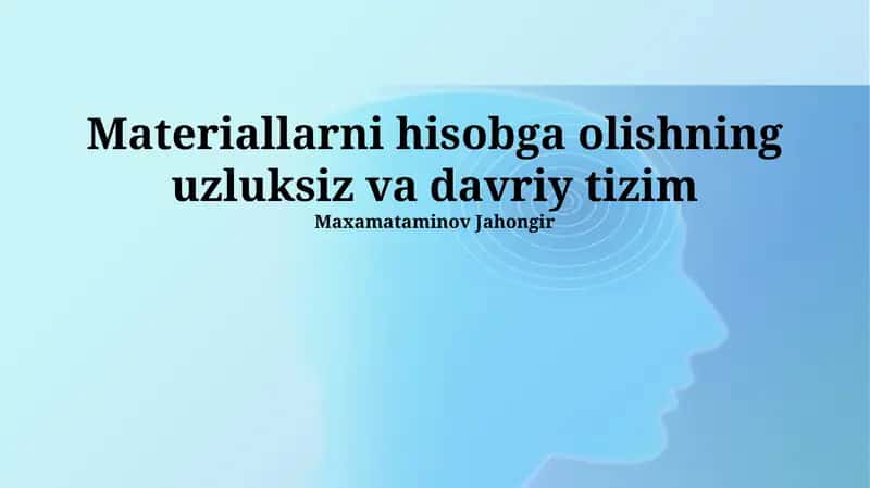 Dasturiy Ta'minot va Texnologiyalar