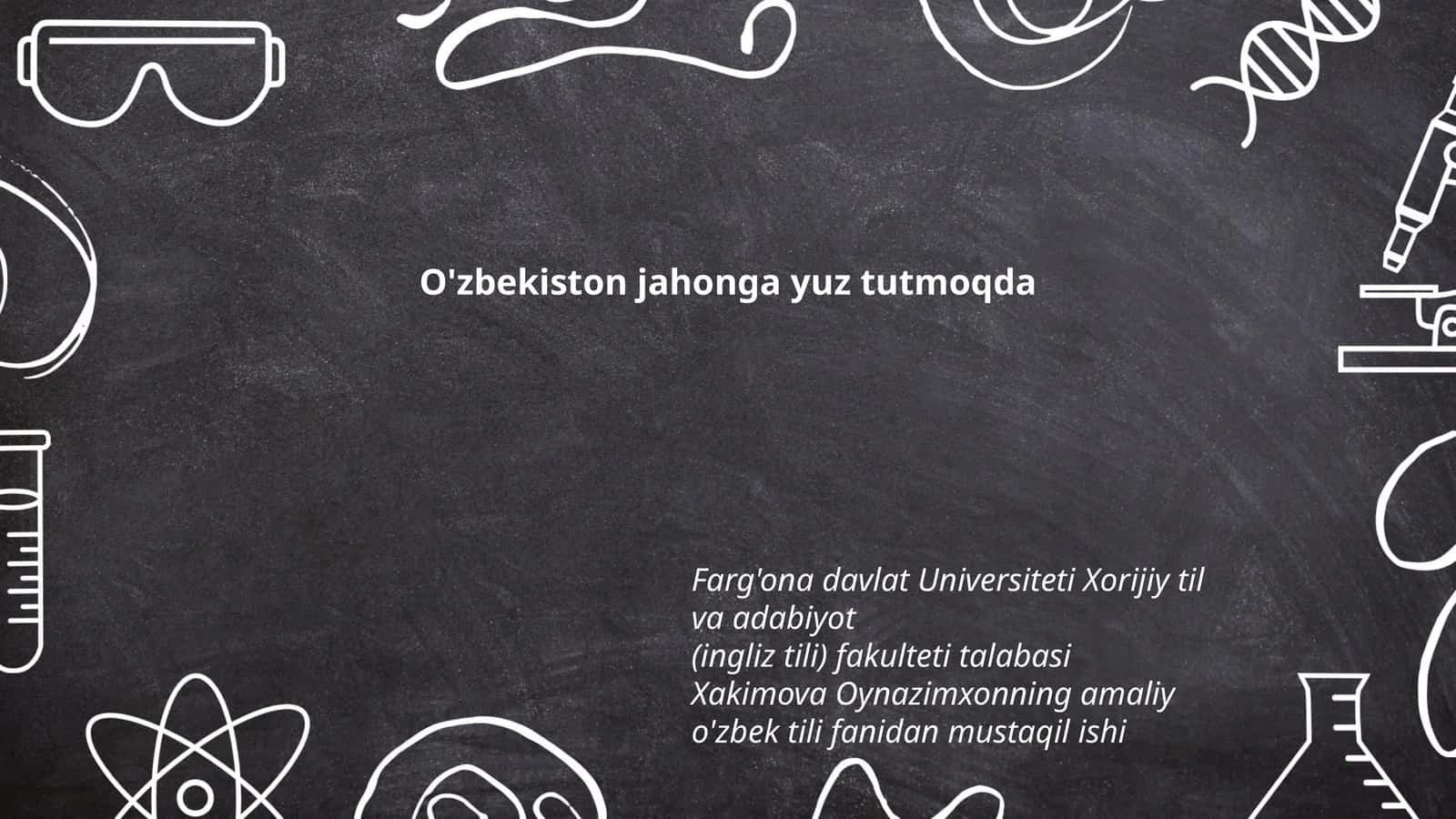 Amaliy o'zbek tili fanidan mustaqil ish