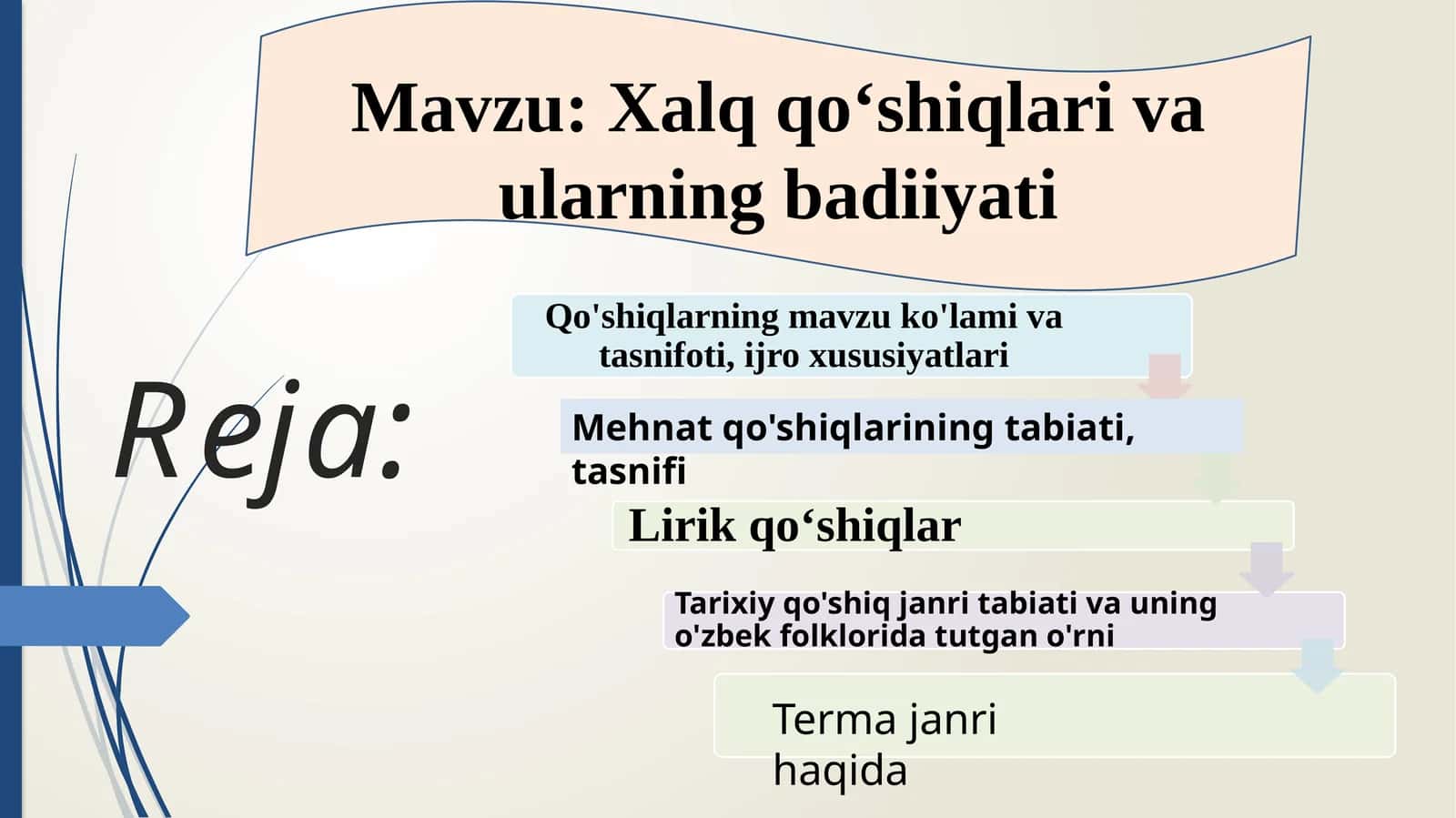 Xalqqo‘shiqlari va ularning badiiyati