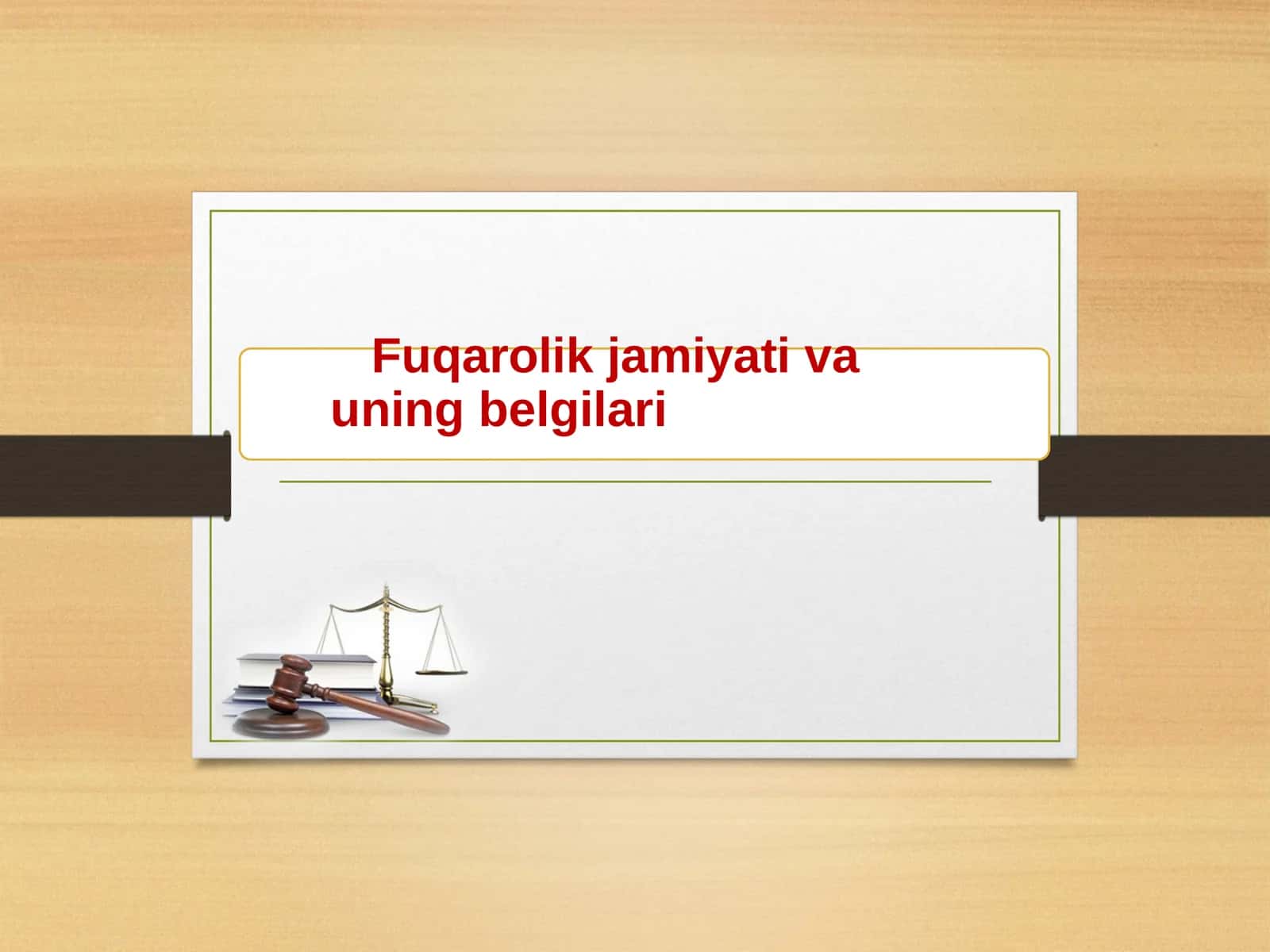 Fuqarolik jamiyati va uning belgilari