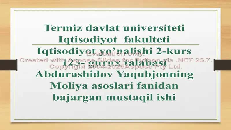 O‘zbekiston Respublikasi Moliya Vazirligining moliya boshqarishdagi vazifalari, huquq va majburiyatlari