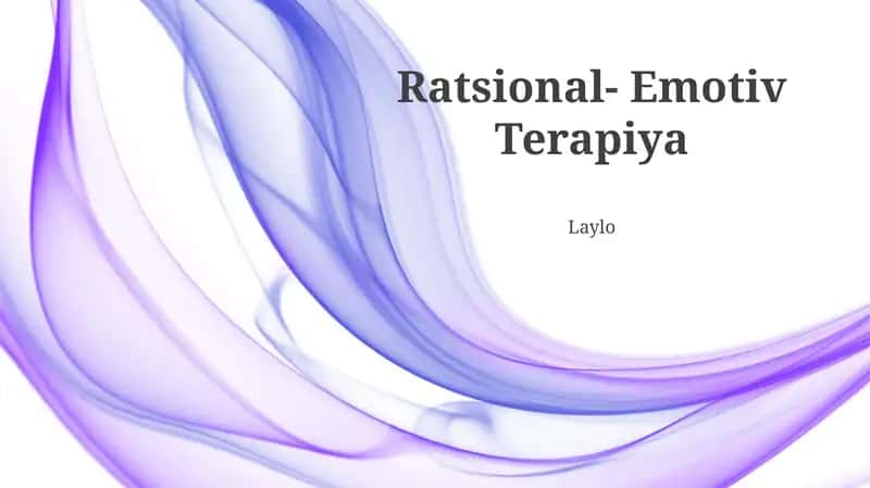 Ratsional- Emotiv Terapiya