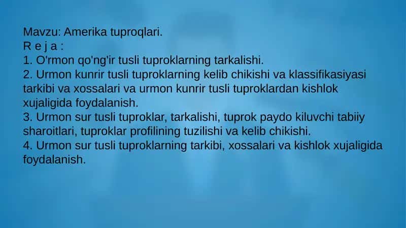 Amerika tuproqlari