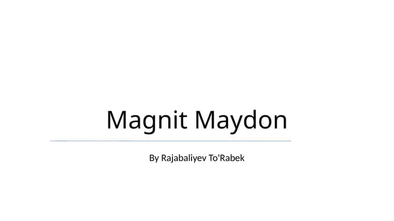 Magnit Maydon