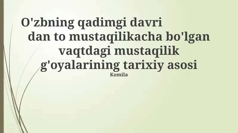 Qadimgi So'g'd va Baqtriyada mustaqillik g'oyalari