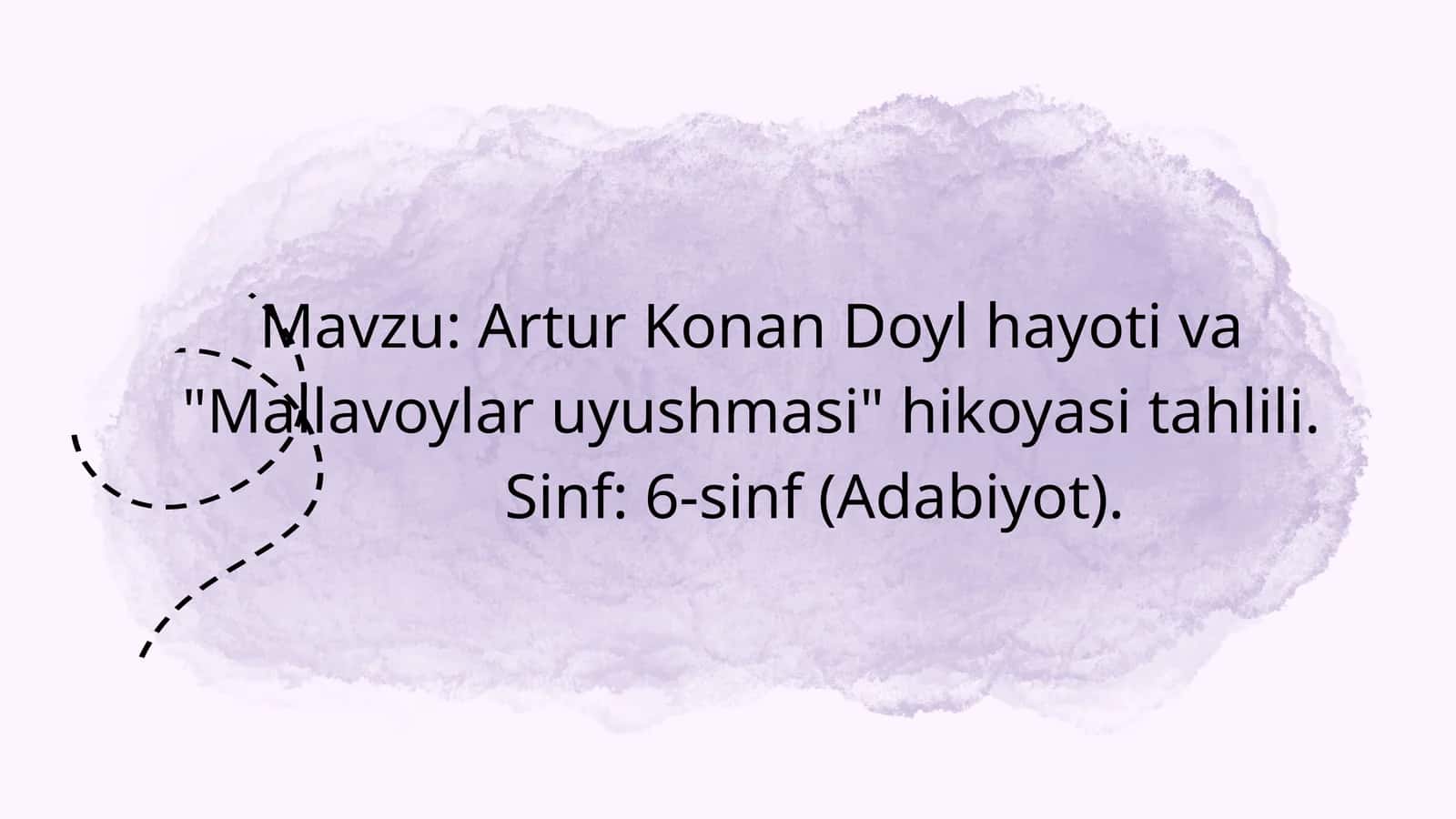 Artur Konan Doyl"Mallalar uyushmasi"