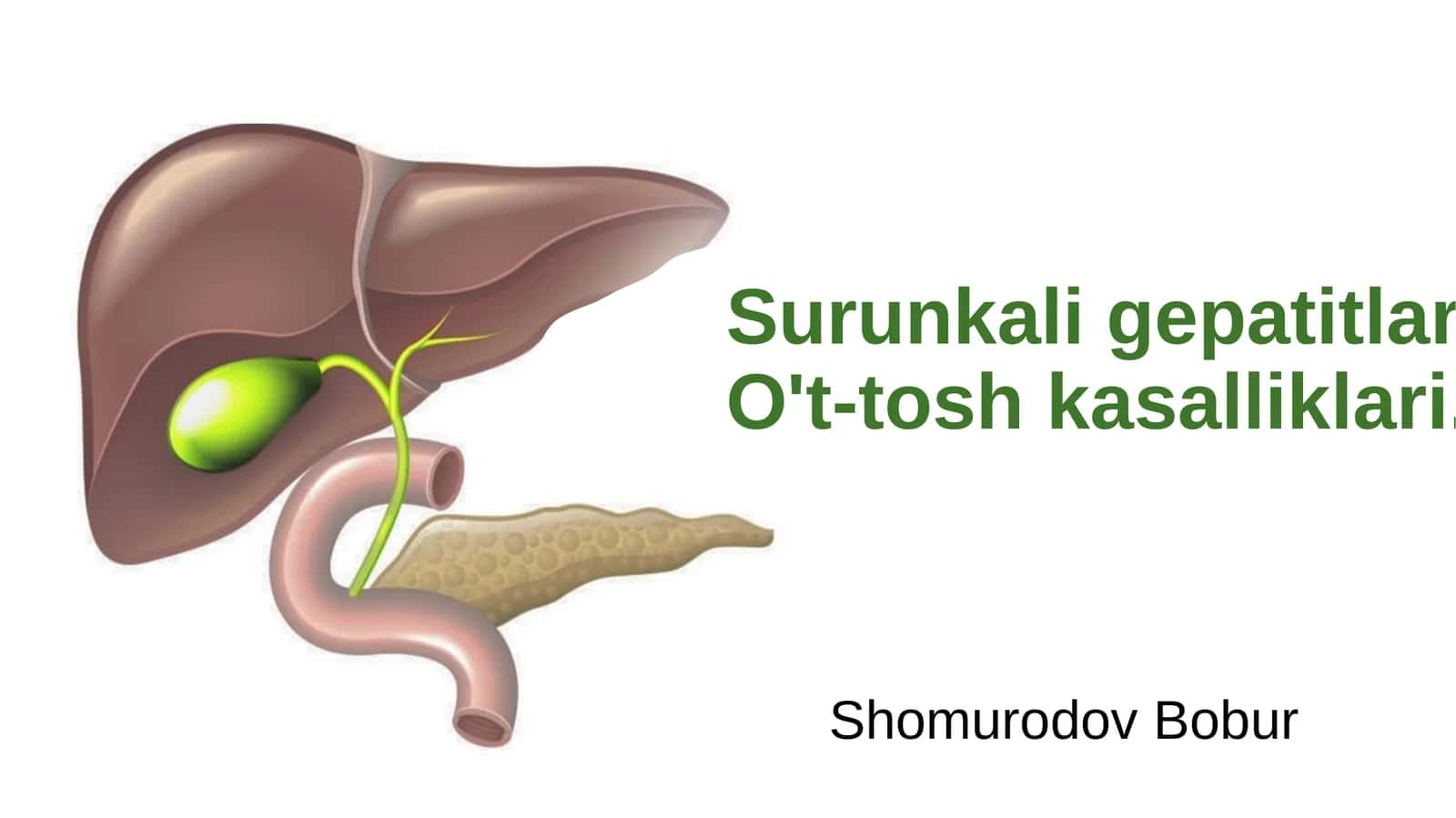 Surunkali gepatitlar. O't-tosh kasalliklari
