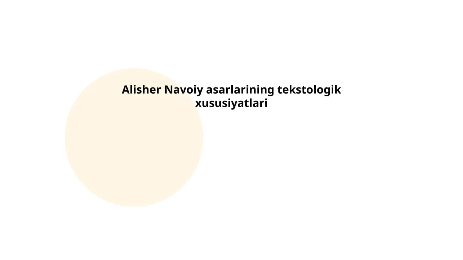 Alisher Navoiy asarlarining tekstologik xususiyatlari