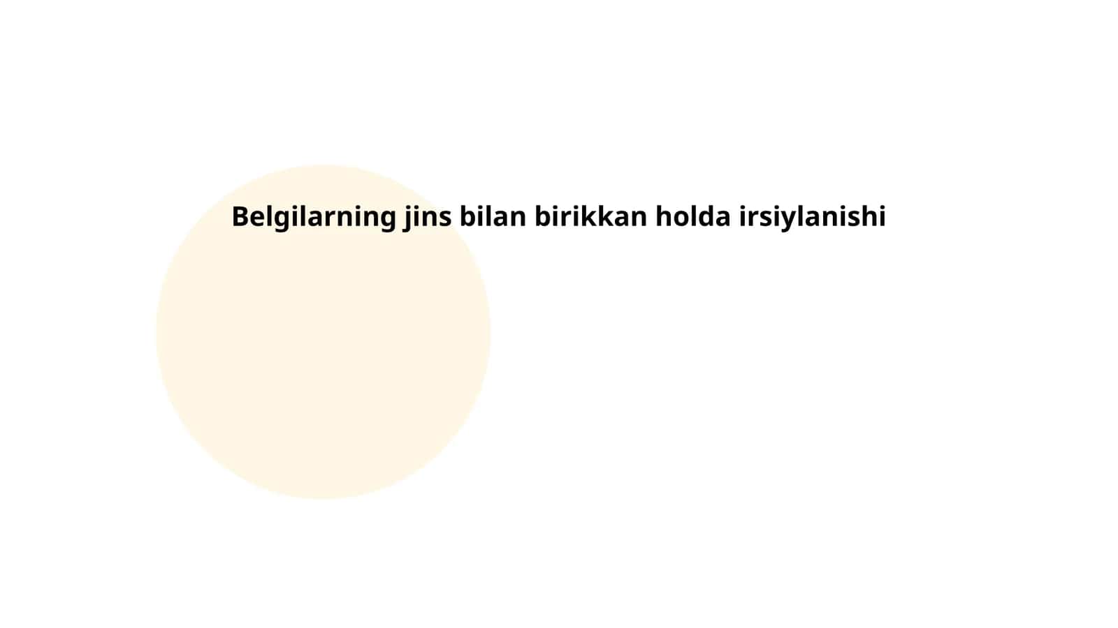 Belgilarning jins bilan birikkan holda irsiylanishi