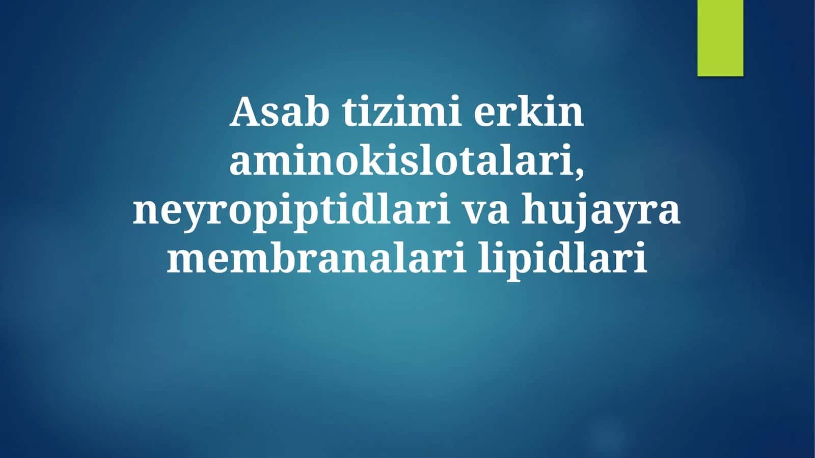 Hujayra membranasining lipidlari