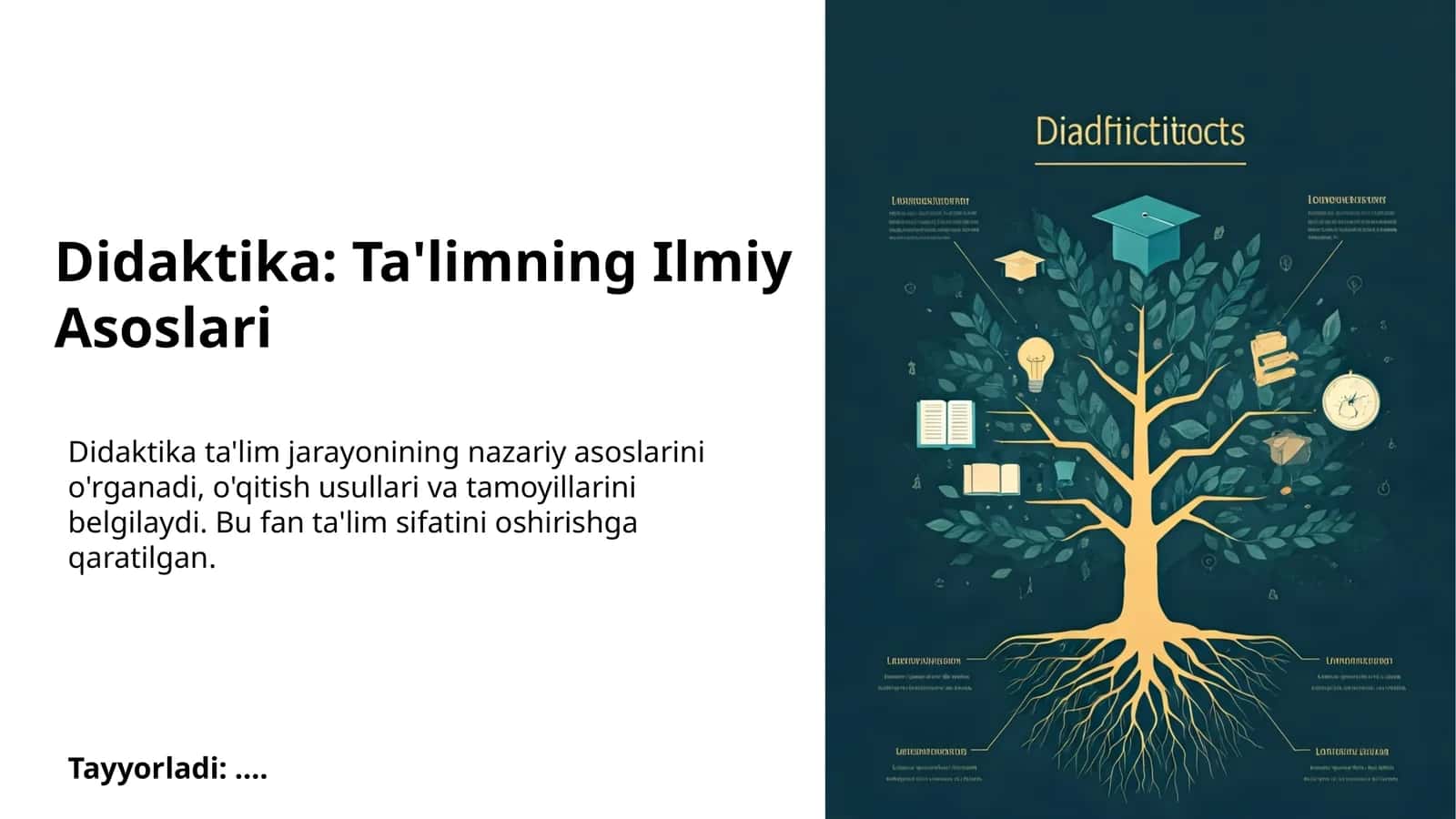 Ta'limning Ilmiy Asoslari