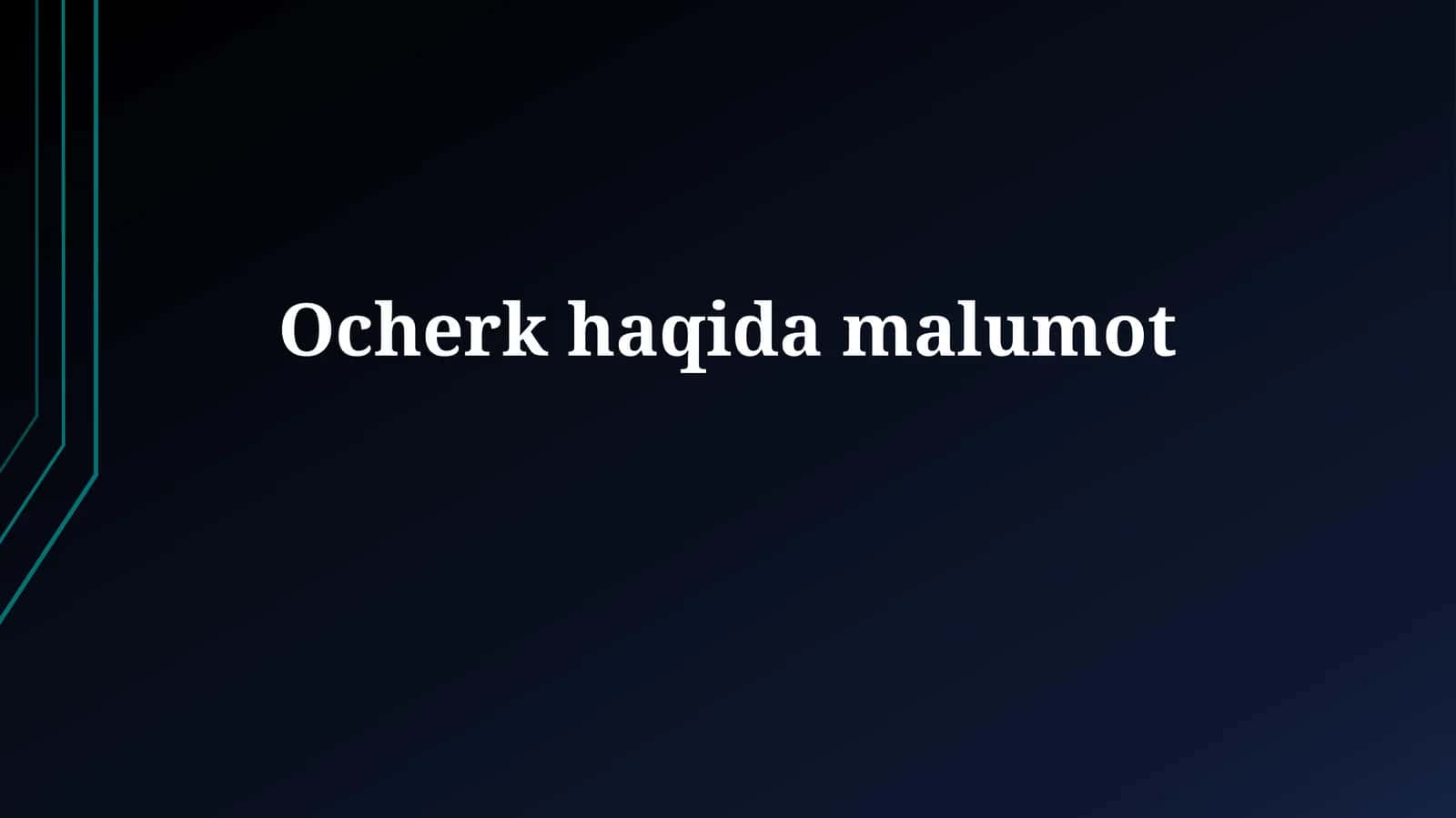 Insho Tuzilishi