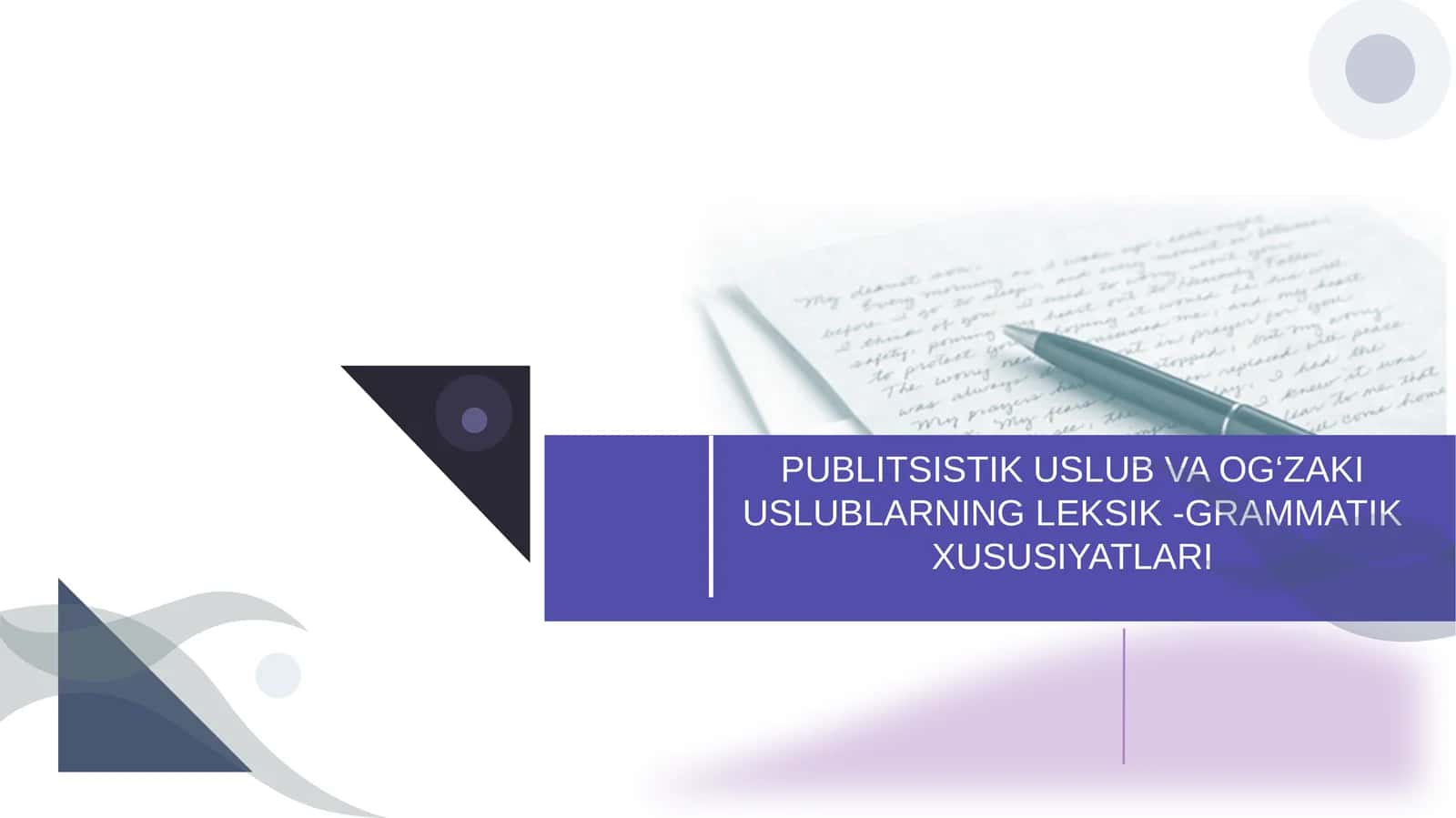 Publitsistik va og'zaki uslub