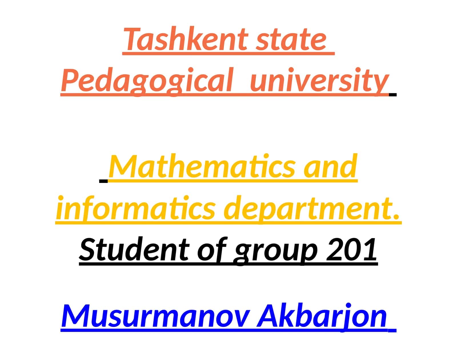 Mathematicsandinformaticsdepartment