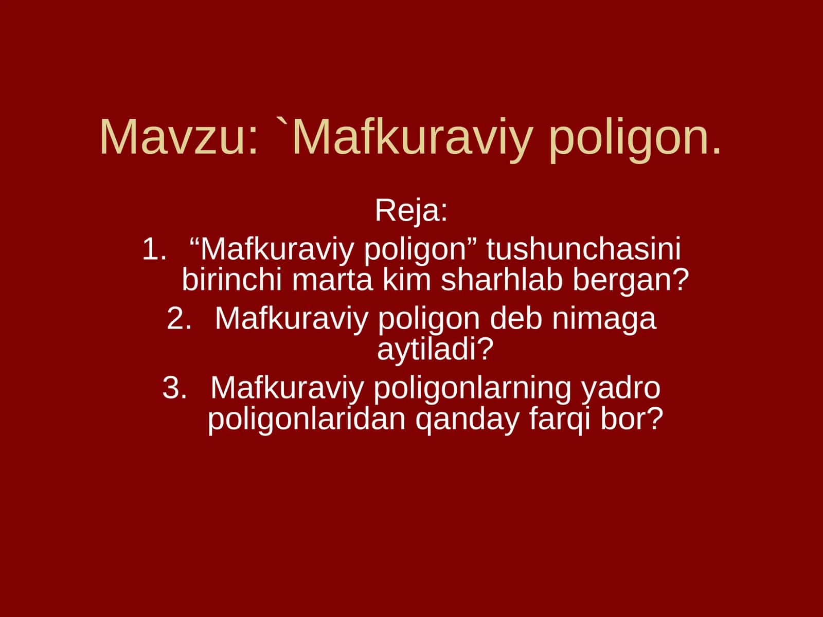 Mafkuraviy poligon