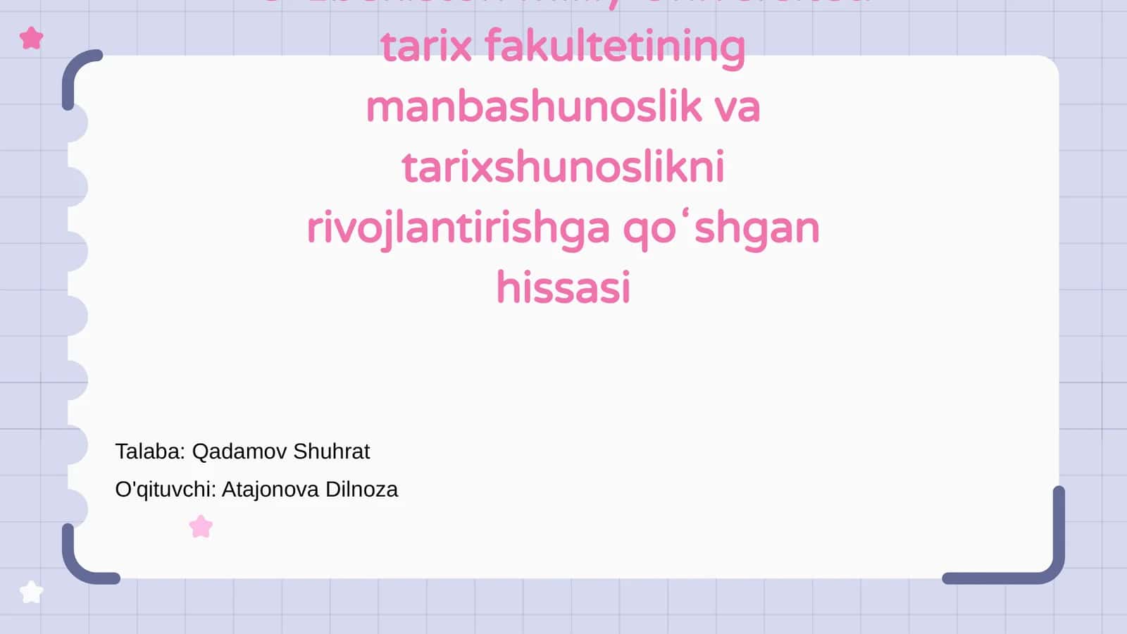 Tarix fakulteti