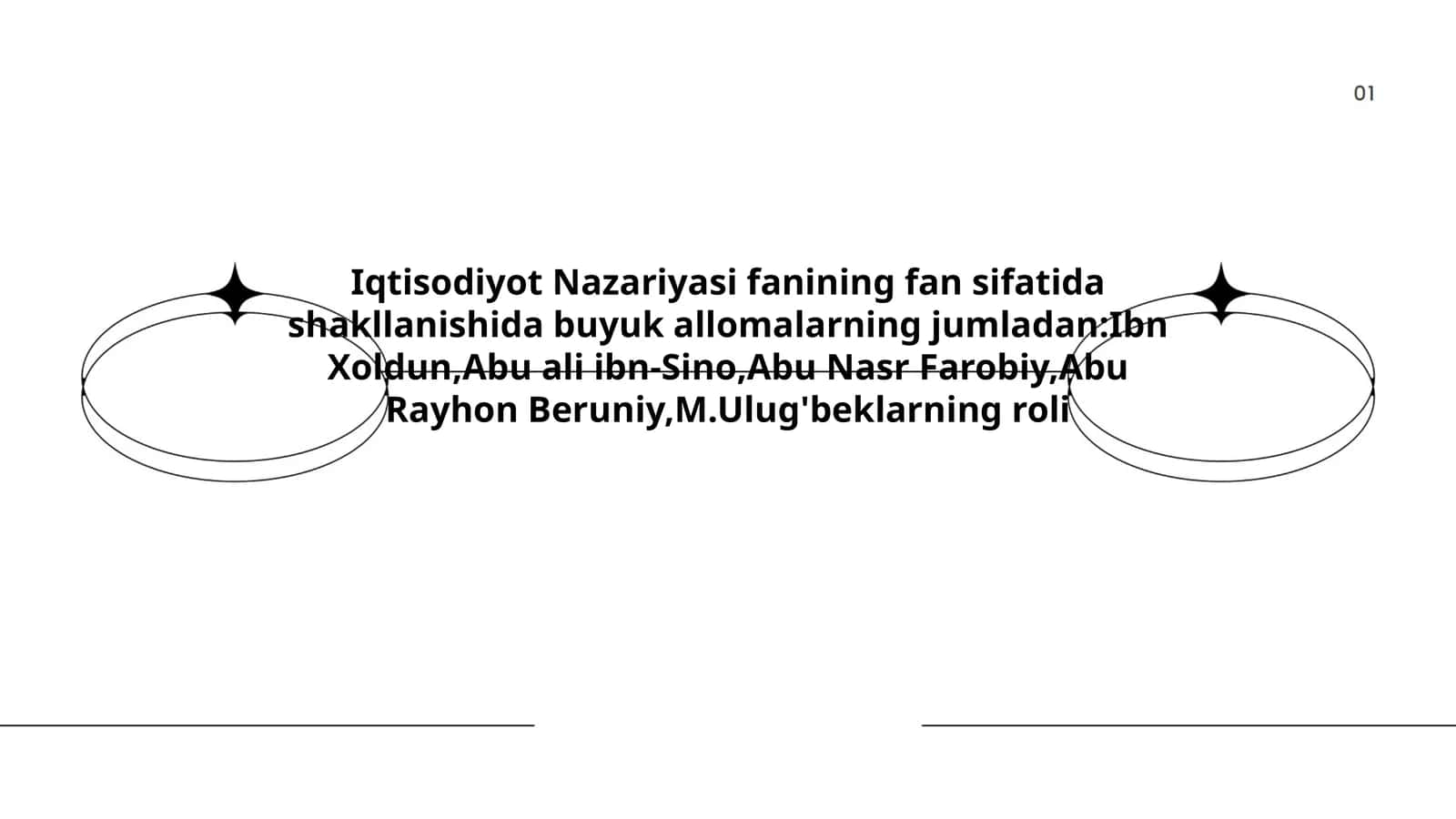 Iqtisodiyot Nazariyasi fanining fan sifatida shakllanishida